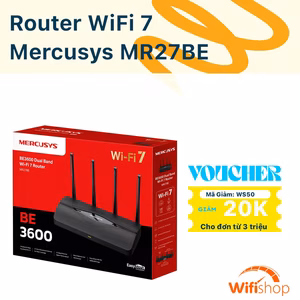 Bộ Phát Wifi 7 Mercusys MR27BE Băng Tầng Kép