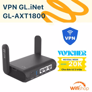 Bộ Phát Wifi6 GL.iNet GL-AXT1800 Travel - Router VPN